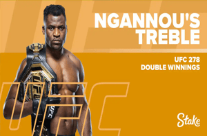 UFC 278 Offer – Get Double Winnings If Francis Ngannou-Tipped Treble Wins