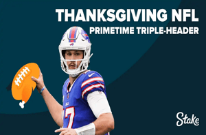 New England Patriots at Minnesota Vikings – Get Double Winnings With Stake’s NFL Thanksgiving Day Offer