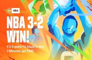 NBA 3-2-Win - Get 3.00 On 2 Or More 3-Pointers To Be Scored In 1st 2 Minutes