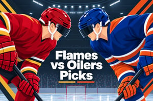 Flames vs Oilers Predictions & Picks - McDavid Leads the Charge