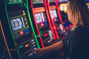 Woman playing at legit casino