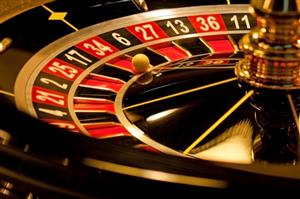 Roulette wheel at the casino