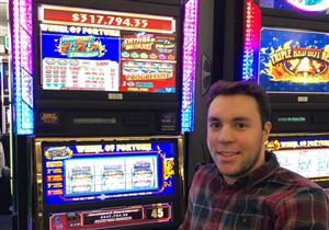 Wheel of fortune slots win at Vegas airport