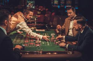 High stakes roulette players at the casino