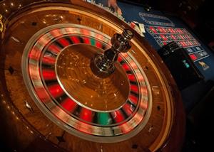 Roulette wheel spinning