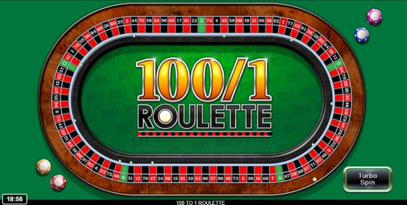 100 to 1 roulette