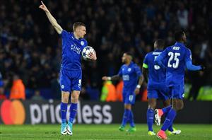 Leicester celebrate uefa