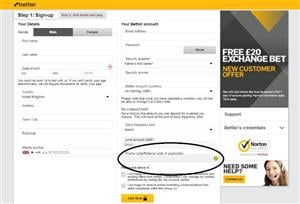 betfair promo code