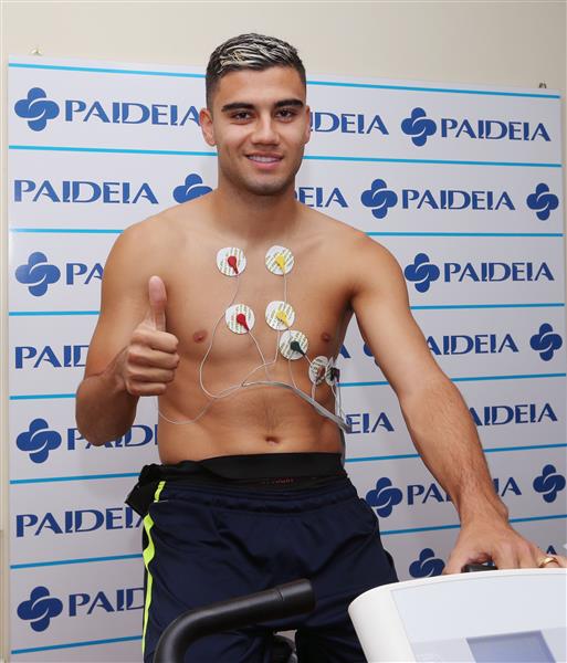 ROME, ITALY - OCTOBER 02:  SS Lazio new signing Andreas Pereira attends the medical test at Paideia Hospital on October 2, 2020 in Rome, Italy.  (Photo by Paolo Bruno/Getty Images)