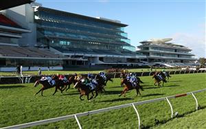 MELBOURNE, AUSTRALIA - NOVEMBER 05: William Pike riding #6 Written Beauty wins race nine the Network 10 Red Roses Stakes during 2020 Kennedy Oaks Day at Flemington Racecourse on November 05, 2020 in Melbourne, Australia. (Photo by Robert Cianflone/Getty Images for the VRC)