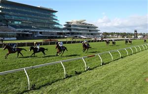 MELBOURNE, AUSTRALIA - NOVEMBER 05: Damien Oliver riding #2 Personal wins race eight the Kennedy Oaks during 2020 Kennedy Oaks Day at Flemington Racecourse on November 05, 2020 in Melbourne, Australia. (Photo by Robert Cianflone/Getty Images for the VRC)