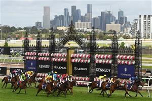 MELBOURNE, AUSTRALIA - NOVEMBER 05: Kerrin McEvoy riding Do You Reckon wins the Melbourne Cup Carnival Country Final during 2020 Kennedy Oaks Day at Flemington Racecourse on November 05, 2020 in Melbourne, Australia. (Photo by Quinn Rooney/Getty Images for the VRC)