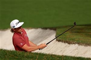 AUGUSTA, GEORGIA - NOVEMBER 15: Cameron Smith of Australia plays a shot on the 10th hole during the final round of the Masters at Augusta National Golf Club on November 15, 2020 in Augusta, Georgia. (Photo by Jamie Squire/Getty Images)
