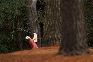 AUGUSTA, GEORGIA - NOVEMBER 15: Cameron Smith of Australia plays a shot on the 11th hole during the final round of the Masters at Augusta National Golf Club on November 15, 2020 in Augusta, Georgia. (Photo by Patrick Smith/Getty Images)