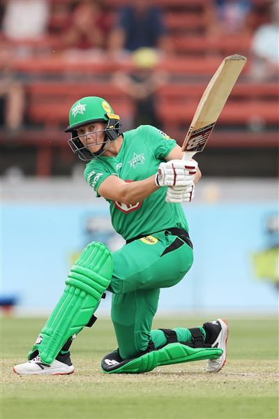 SYDNEY, AUSTRALIA - NOVEMBER 22: Meg Lanning of the Stars bats during the Women's Big Bash League WBBL match between the Melbourne Stars and the Sydney Sixers at North Sydney Oval, on November 22, 2020, in Sydney, Australia. (Photo by Cameron Spencer/Getty Images)