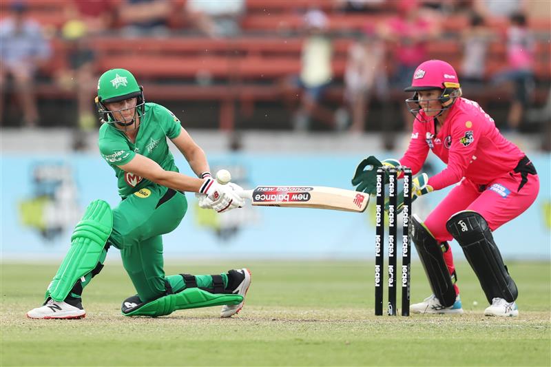 SYDNEY, AUSTRALIA - NOVEMBER 22: Meg Lanning of the Stars bats during the Women's Big Bash League WBBL match between the Melbourne Stars and the Sydney Sixers at North Sydney Oval, on November 22, 2020, in Sydney, Australia. (Photo by Cameron Spencer/Getty Images)