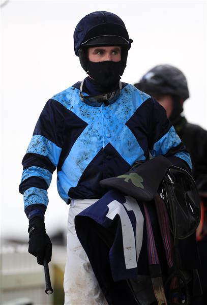 WETHERBY, UNITED KINGDOM - NOVEMBER 25: Jockey Colm McCormack at Wetherby Racecourse on November 25, 2020 in Wetherby, England. (Photo by Mike Egerton - Pool/Getty Images)