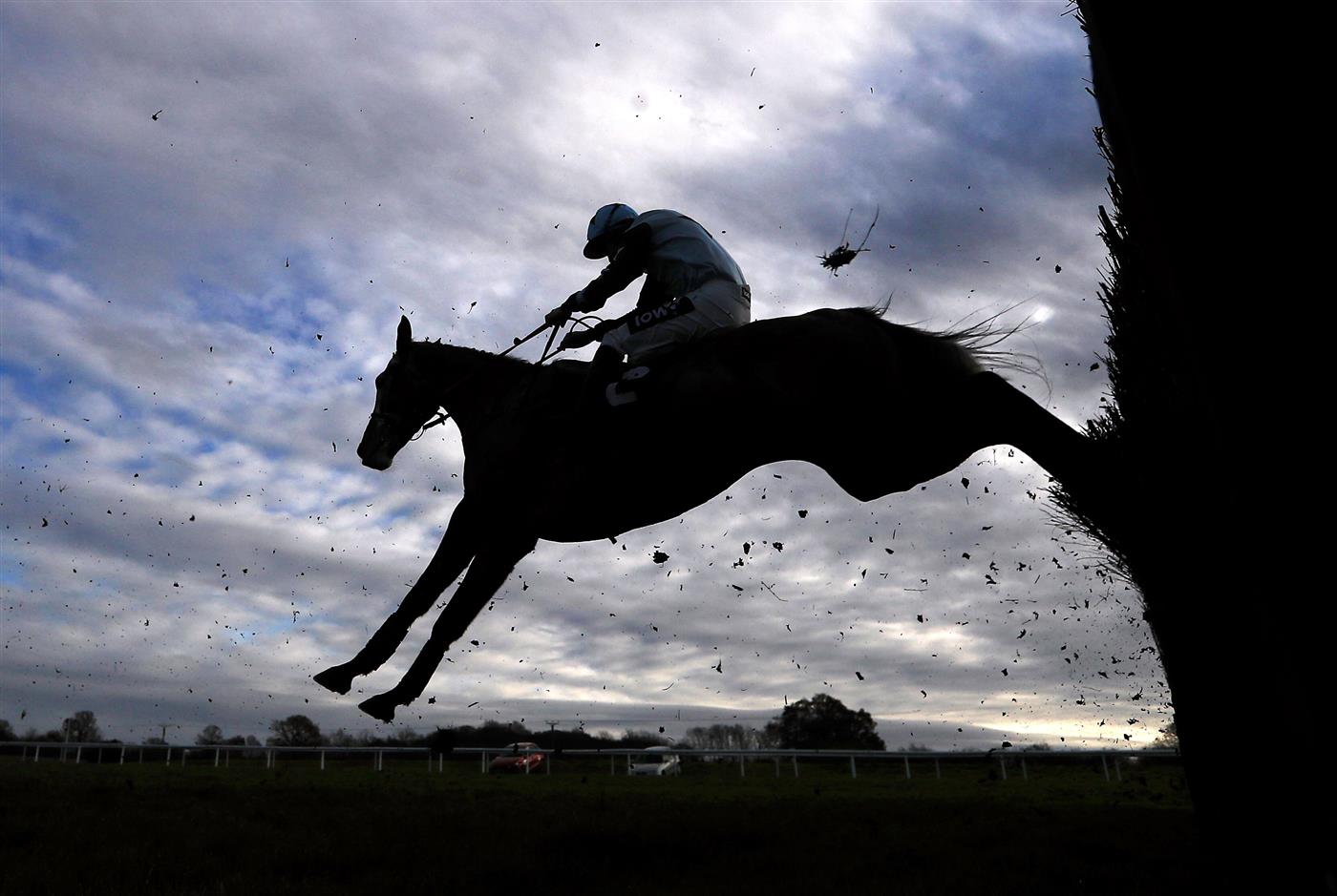 WETHERBY, UNITED KINGDOM - NOVEMBER 25: Born By The Sea ridden by jockey Jack G Gilligan clear a fence on the way to winning the Sixt Car Hire Intermediate Chase at Wetherby Racecourse on November 25, 2020 in Wetherby, England. (Photo by Mike Egerton - Pool/Getty Images)