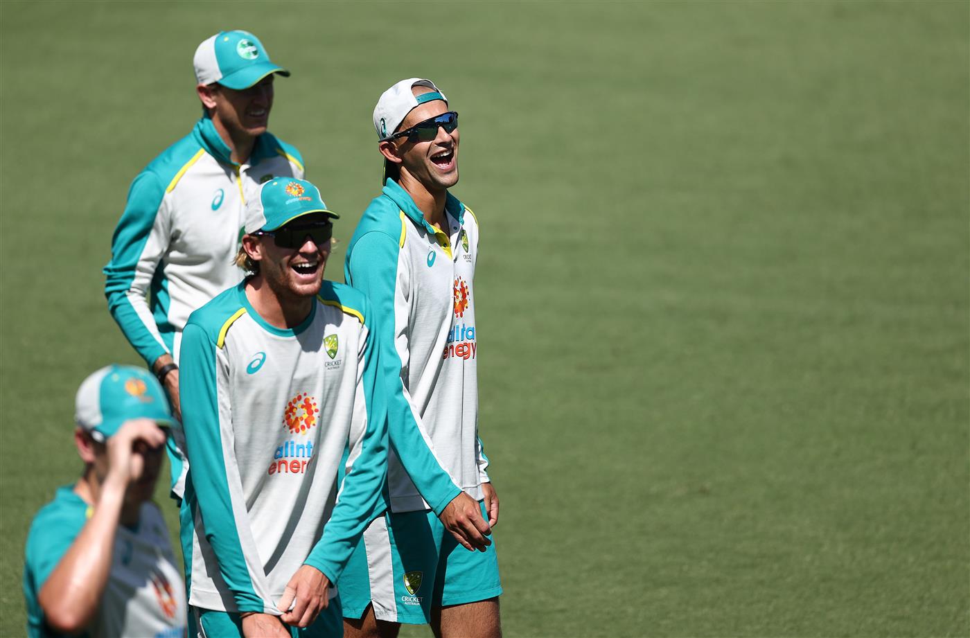 CANBERRA, AUSTRALIA - DECEMBER 01: Ashton Agar and looks on  during an Australian ODI nets session at Manuka Oval on December 01, 2020 in Canberra, Australia. (Photo by Ryan Pierse/Getty Images)