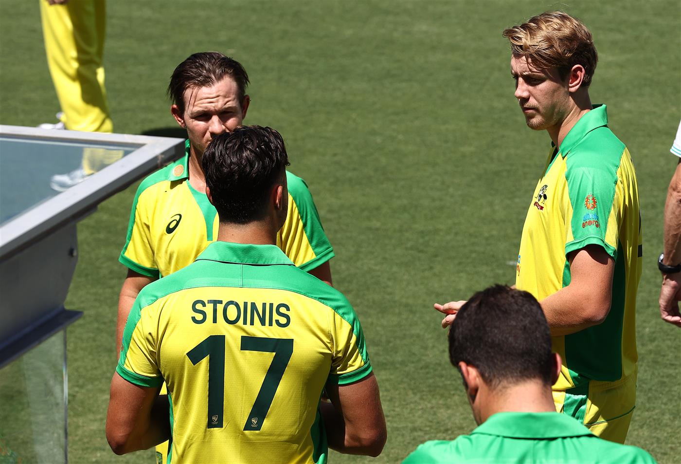 CANBERRA, AUSTRALIA - DECEMBER 01: Cameron Green of Australia looks on during an Australian ODI nets session at Manuka Oval on December 01, 2020 in Canberra, Australia. (Photo by Ryan Pierse/Getty Images)
