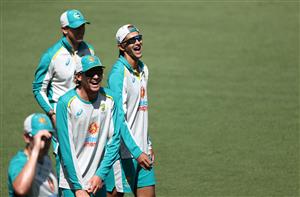 CANBERRA, AUSTRALIA - DECEMBER 01: Ashton Agar and looks on  during an Australian ODI nets session at Manuka Oval on December 01, 2020 in Canberra, Australia. (Photo by Ryan Pierse/Getty Images)