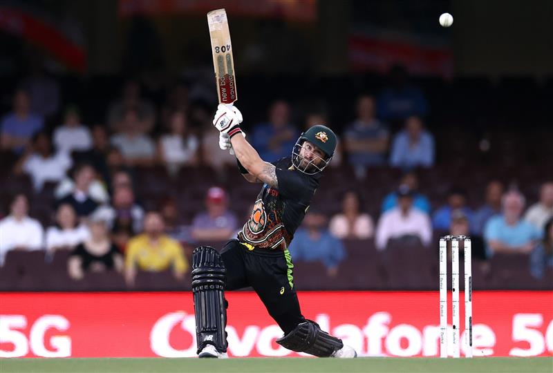 SYDNEY, AUSTRALIA - DECEMBER 06: Matthew Wade of Australia bats during game two of the Twenty20 International series between Australia and India at Sydney Cricket Ground on December 06, 2020 in Sydney, Australia. (Photo by Ryan Pierse/Getty Images)
