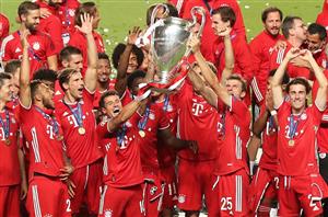 bayern champions league title celebrate