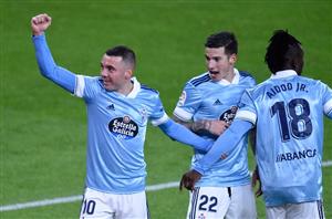 Celta Vigo celebrate aspas
