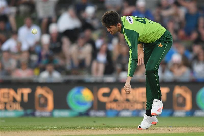 NAPIER, NEW ZEALAND - DECEMBER 22: Shaheen Shah Afridi of Pakistan bowls during the third game of the International T20 series between New Zealand and Pakistan at McLean Park on December 22, 2020 in Napier, New Zealand. (Photo by Kerry Marshall/Getty Images)