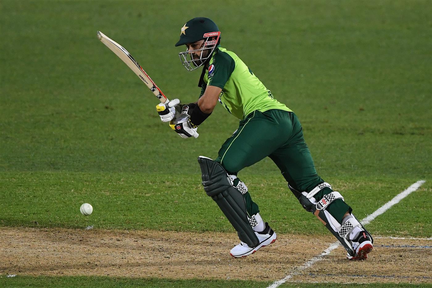 NAPIER, NEW ZEALAND - DECEMBER 22: Mohammad Rizwan of Pakistan in action during the third game of the International T20 series between New Zealand and Pakistan at McLean Park on December 22, 2020 in Napier, New Zealand. (Photo by Kerry Marshall/Getty Images)