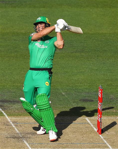 HOBART, AUSTRALIA - JANUARY 04: Hilton Cartwright of the Stars  bats during the Big Bash League match between the Melbourne Stars and the Hobart Hurricanes at Blundstone Arena, on January 04, 2021, in Hobart, Australia. (Photo by Robert Cianflone/Getty Images)