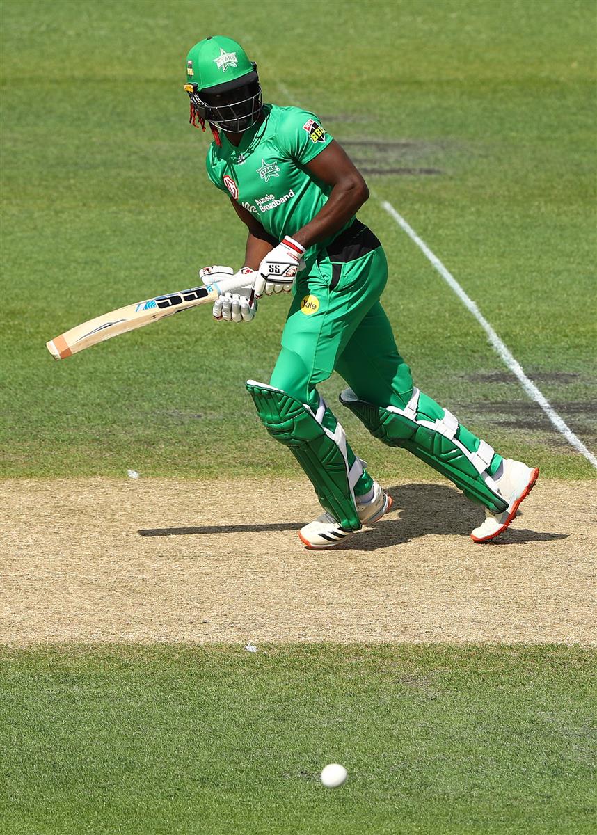 HOBART, AUSTRALIA - JANUARY 04: Andre Fletcher of the Stars bats during the Big Bash League match between the Melbourne Stars and the Hobart Hurricanes at Blundstone Arena, on January 04, 2021, in Hobart, Australia. (Photo by Robert Cianflone/Getty Images)