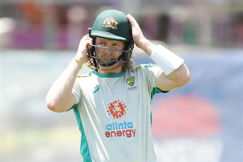 SYDNEY, AUSTRALIA - JANUARY 05: Will Pucovski of Australia prepares to bat during an Australian nets session at the Sydney Cricket Ground on January 05, 2021 in Sydney, Australia. (Photo by Mark Metcalfe/Getty Images)