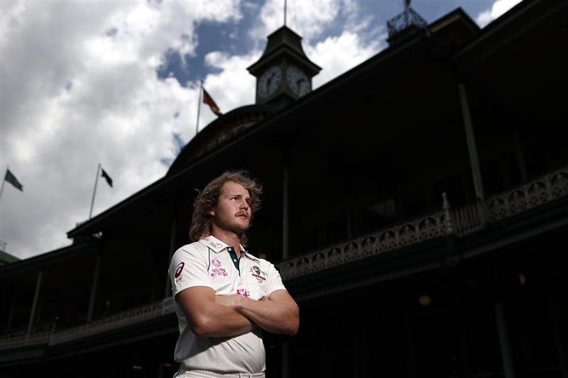 SYDNEY, AUSTRALIA - JANUARY 05: Will Pucovski of Australia poses before an Australian nets session at the Sydney Cricket Ground on January 05, 2021 in Sydney, Australia. (Photo by Ryan Pierse/Getty Images)