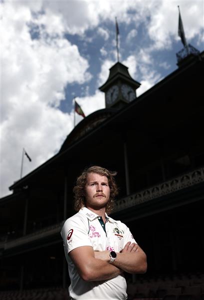 SYDNEY, AUSTRALIA - JANUARY 05: Will Pucovski of Australia poses before an Australian nets session at the Sydney Cricket Ground on January 05, 2021 in Sydney, Australia. (Photo by Ryan Pierse/Getty Images)