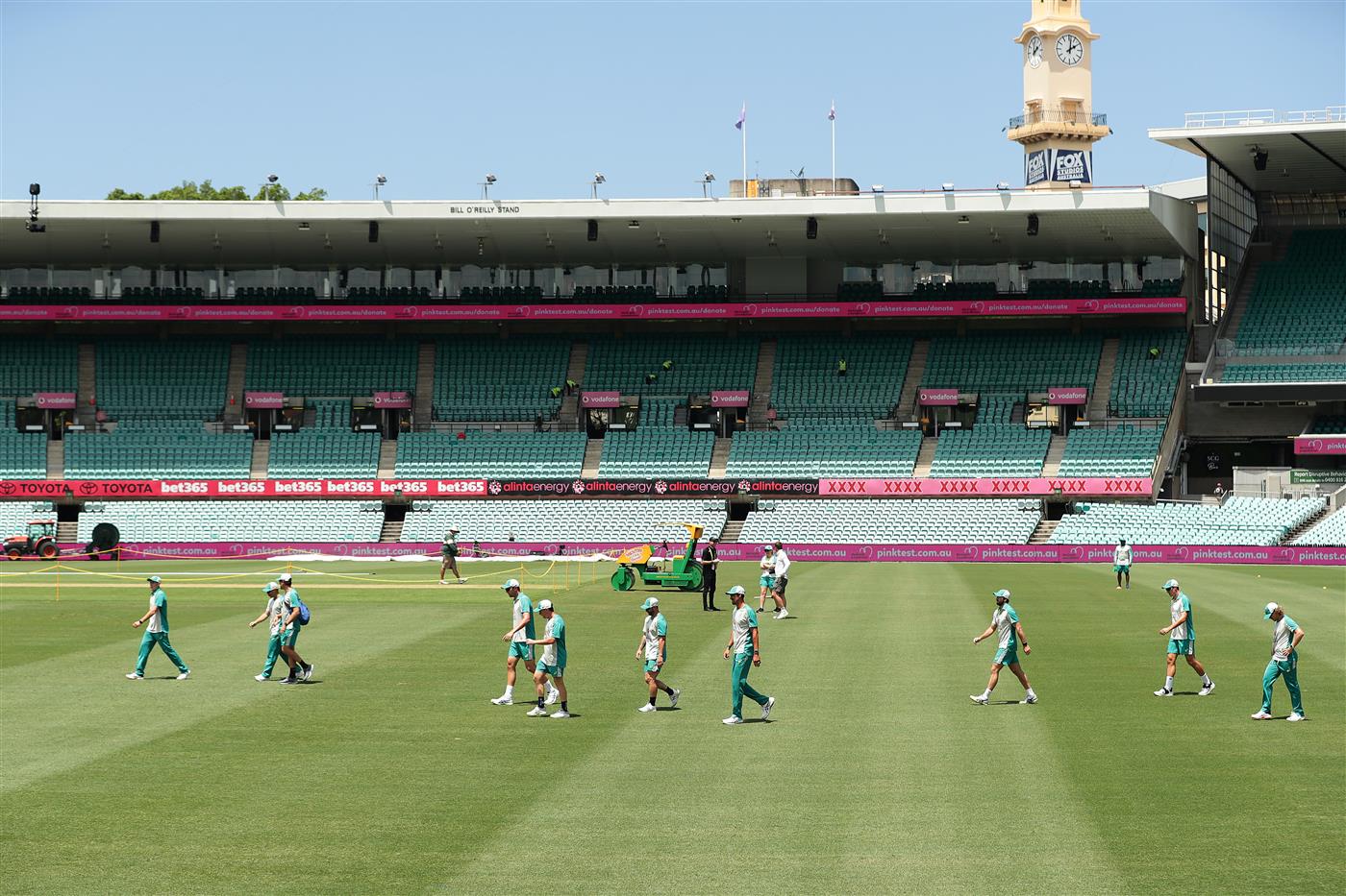 SYDNEY, AUSTRALIA - JANUARY 05: Australia train during an Australian nets session at the Sydney Cricket Ground on January 05, 2021 in Sydney, Australia. (Photo by Mark Metcalfe/Getty Images)