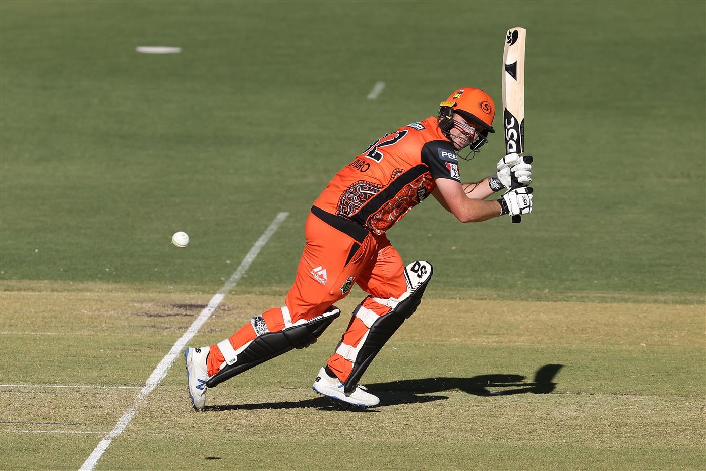 PERTH, AUSTRALIA - JANUARY 06: Colin Munro of the Scorchers bats during the Big Bash League match between the Perth Scorchers and the Sydney Sixers at Optus Stadium, on January 06, 2021, in Perth, Australia. (Photo by Paul Kane/Getty Images)