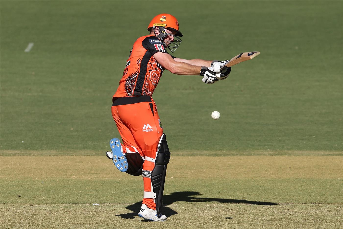 PERTH, AUSTRALIA - JANUARY 06: Colin Munro of the Scorchers bats during the Big Bash League match between the Perth Scorchers and the Sydney Sixers at Optus Stadium, on January 06, 2021, in Perth, Australia. (Photo by Paul Kane/Getty Images)