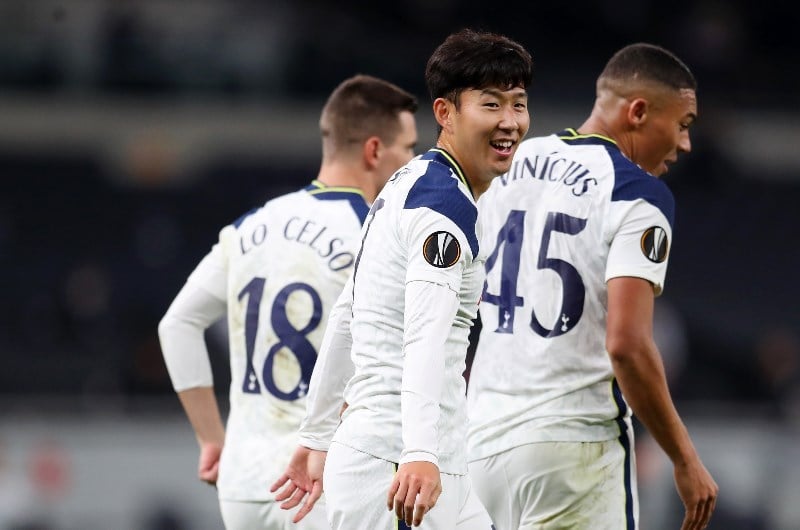 tottenham europa league son