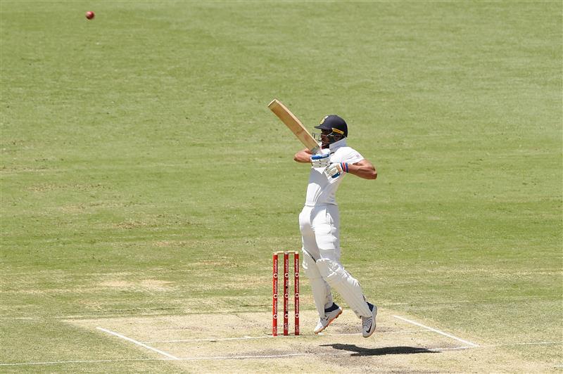 BRISBANE, AUSTRALIA - JANUARY 19: Shubman Gill of India bats during day five of the 4th Test Match in the series between Australia and India at The Gabba on January 19, 2021 in Brisbane, Australia. (Photo by Matt Roberts/Getty Images)