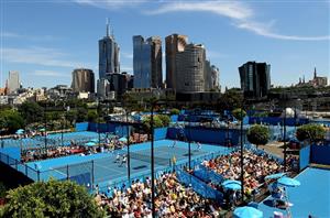 Melbourne Park outside court view