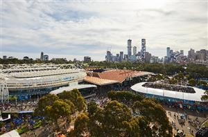 Melbourne Park view 2020 tennis