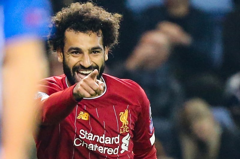 Mohamed Salah uefa celebrate