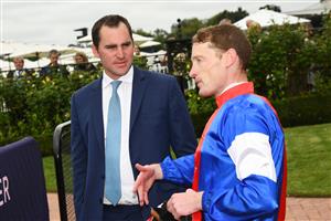 MELBOURNE, AUSTRALIA - FEBRUARY 27: Trainer Archie Alexander after Mosh Music won Race 2, the Roy Higgins Quality, during Melbourne Racing at Flemington Racecourse on February 27, 2021 in Melbourne, Australia. (Photo by Vince Caligiuri/Getty Images)