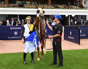 MELBOURNE, AUSTRALIA - FEBRUARY 27: Damian Lane after riding Star of the Seas to win race 6, the Darley Blamey Stakes, during Melbourne Racing at Flemington Racecourse on February 27, 2021 in Melbourne, Australia. (Photo by Vince Caligiuri/Getty Images)