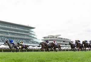MELBOURNE, AUSTRALIA - FEBRUARY 27: Jamie Kah riding Subedar winning Race 4, the World Horse Racing Handicap, during Melbourne Racing at Flemington Racecourse on February 27, 2021 in Melbourne, Australia. (Photo by Vince Caligiuri/Getty Images)