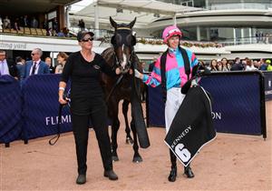 MELBOURNE, AUSTRALIA - FEBRUARY 27: Michael Dee after riding Lunar Fox to win Race 7, the Kennedy Australian Guineas, during Melbourne Racing at Flemington Racecourse on February 27, 2021 in Melbourne, Australia. (Photo by Vince Caligiuri/Getty Images)