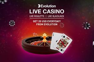 Evolution LIve Casino Bonus