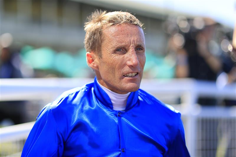 SYDNEY, AUSTRALIA - APRIL 10: Damien Oliver on Paulele returns to scale after winning race 1 the Widden Kindergarten Stakes during The Championships at Royal Randwick Racecourse on April 10, 2021 in Sydney, Australia. (Photo by Mark Evans/Getty Images)