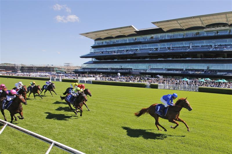 SYDNEY, AUSTRALIA - APRIL 10: Damien Oliver on Paulele wins race 1 the Widden Kindergarten Stakes during The Championships at Royal Randwick Racecourse on April 10, 2021 in Sydney, Australia. (Photo by Mark Evans/Getty Images)